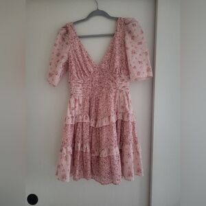 American Eage Ruffle Wrap Mini Dress